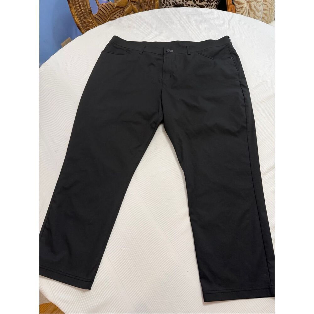 Public Rec Pants Mens 44 X 27 Black Chino Straight Performance Golf Work Casual
